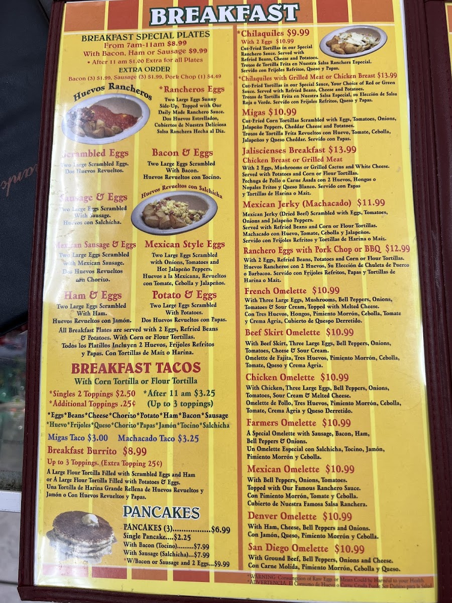 Taqueria Jaliscienses Menu - Image 1