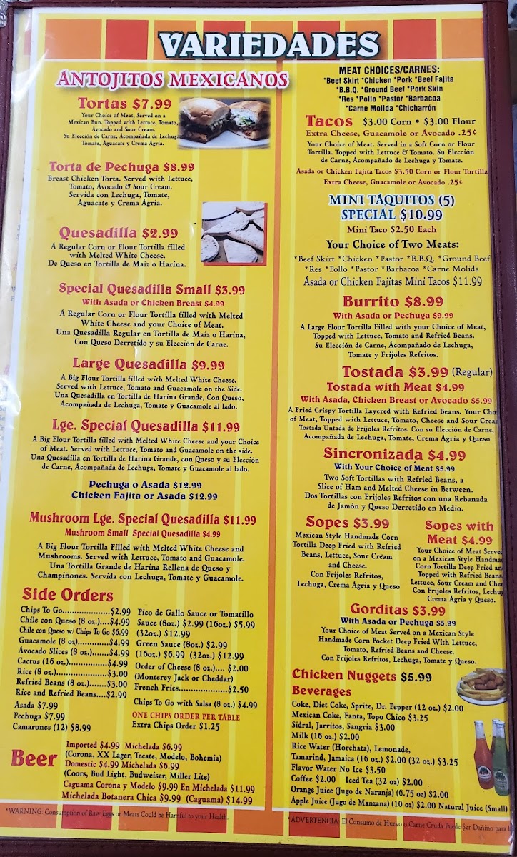 Taqueria Jaliscienses Menu - Image 2