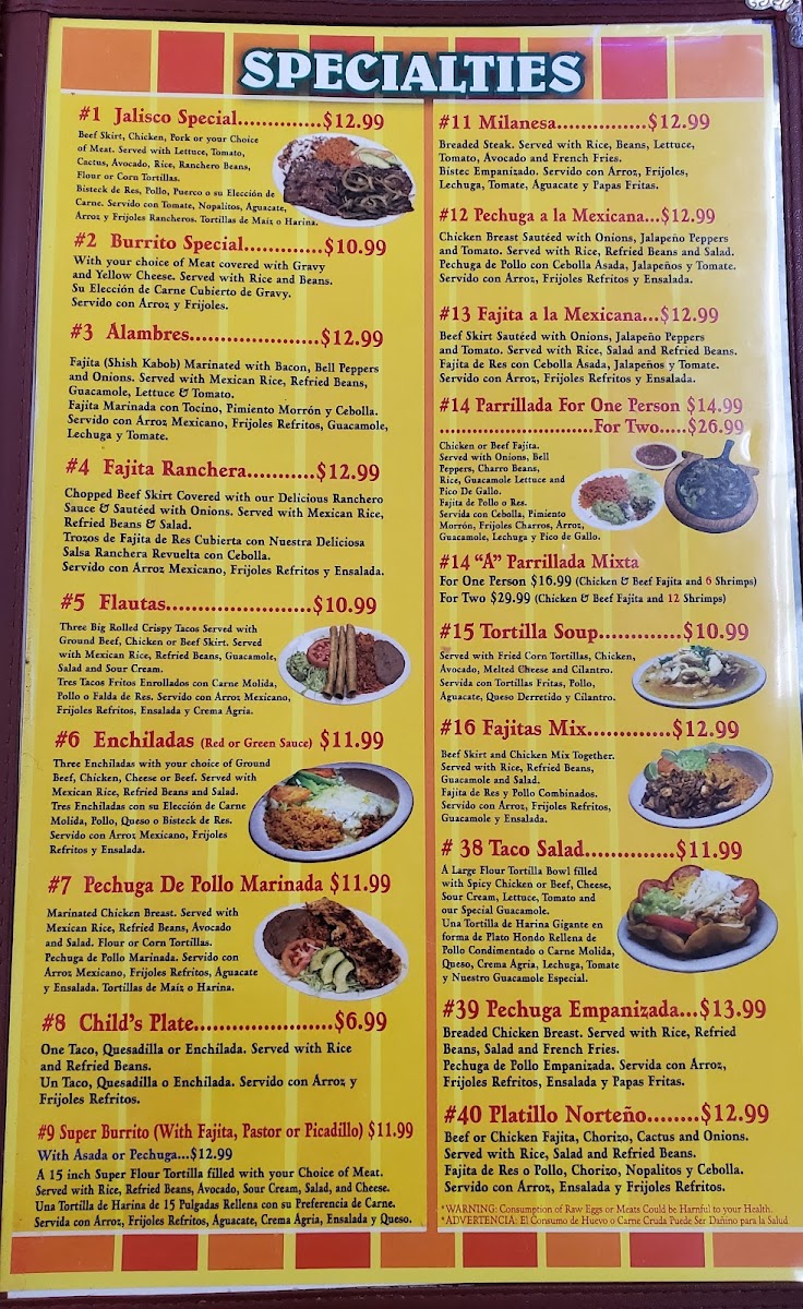 Taqueria Jaliscienses Menu - Image 3